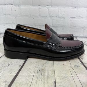 G. H. Bass Weejums 75 Anniversary Penny Loafers Men Size 7 Black Leather Shoes